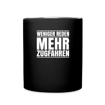 Triebfahrzeugführer Lokführer Train Driver - Tasse einfarbig - Schwarz - Vorne