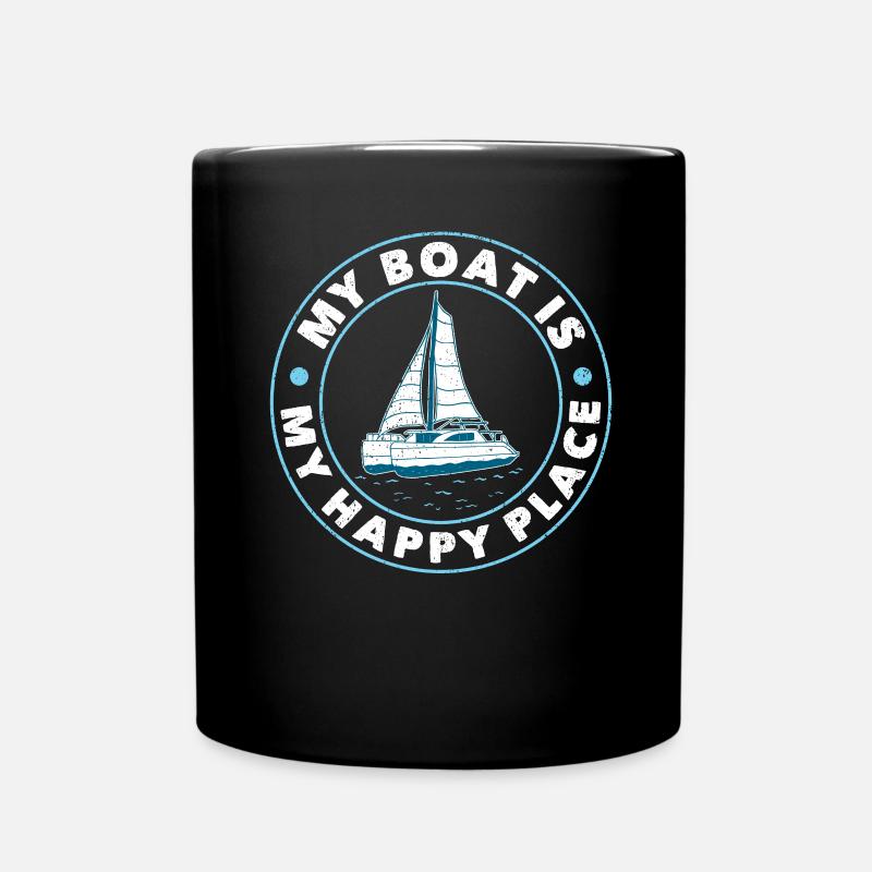Catamaran Capitaine Voilier - Mug uni - noir