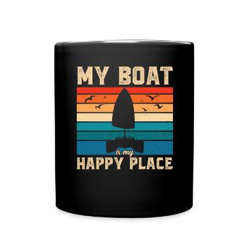 Catamaran Captain Sailboat - Full Colour Mug - black - Front