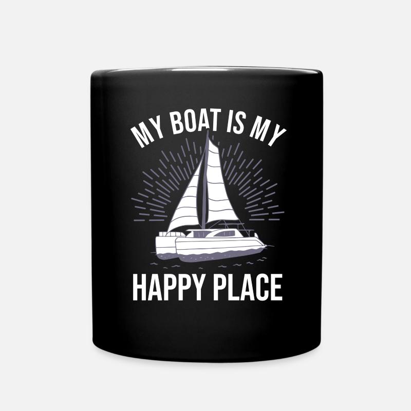 Catamaran Capitaine Voilier - Mug uni - noir