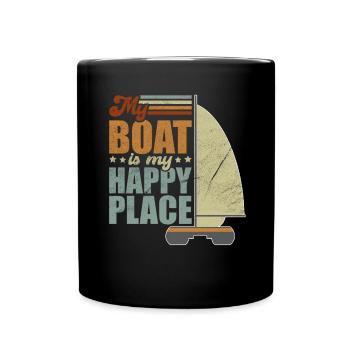 Catamaran Capitaine Voilier - Mug uni - noir - Devant