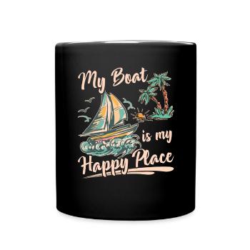 Catamaran Captain Sailboat - Full Colour Mug - black - Front
