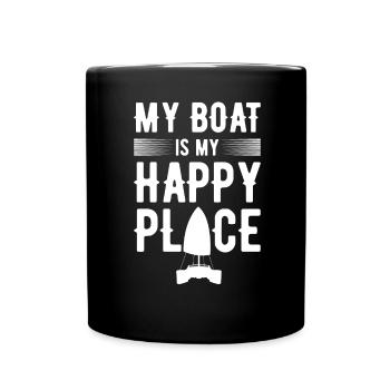 Catamaran Captain Sailboat - Full Colour Mug - black - Front