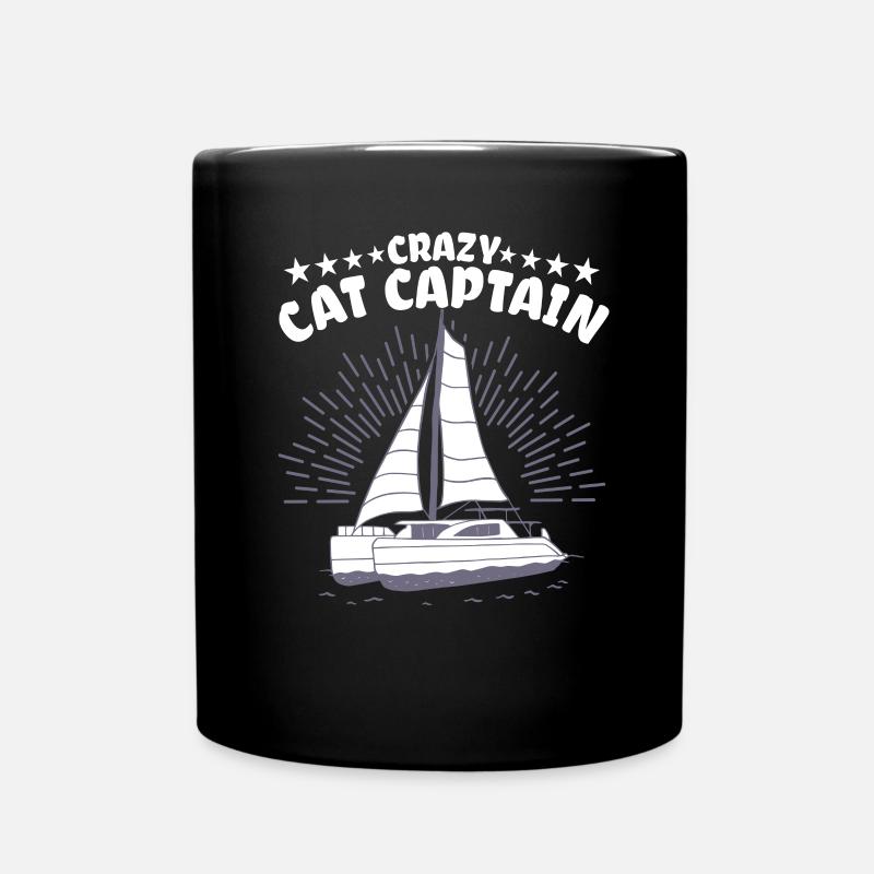 Catamaran Capitaine Voilier - Mug uni - noir