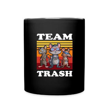 Opossum Design for raccoon fans and marsupial - Full Colour Mug - black - Front