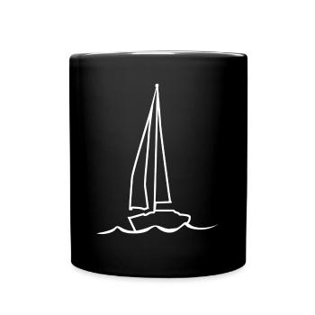 Club de voile Voiliers Marins - Mug uni - noir - Devant