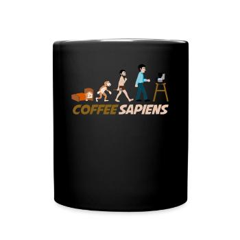 Coffee Coffee Sapiens Coffee Drinker - Full Colour Mug - black - Front