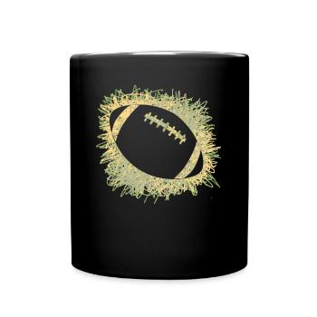 Rugby ball Football Rugby players - Full Colour Mug - black - Front