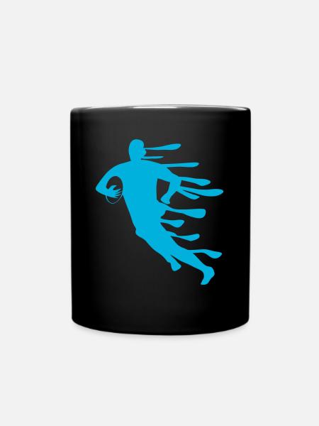 Joueurs de rugby Rugby ballon Rugby - Mug uni - noir