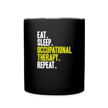Ergotherapeut Ergotherapie Occupational Therapist - Tasse einfarbig - Schwarz - Vorne