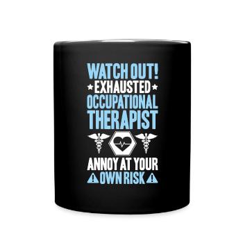 Ergotherapeut Ergotherapie Occupational Therapist - Tasse einfarbig - Schwarz - Vorne