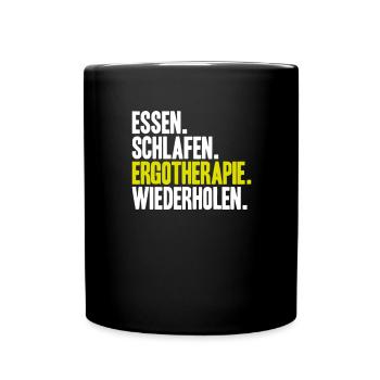 Ergotherapeut Ergotherapie Occupational Therapist - Tasse einfarbig - Schwarz - Vorne