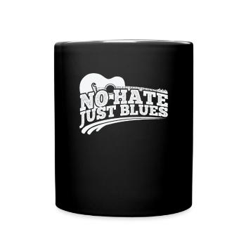 No hate just Blues Musik Trompete - Tasse einfarbig - Schwarz - Vorne
