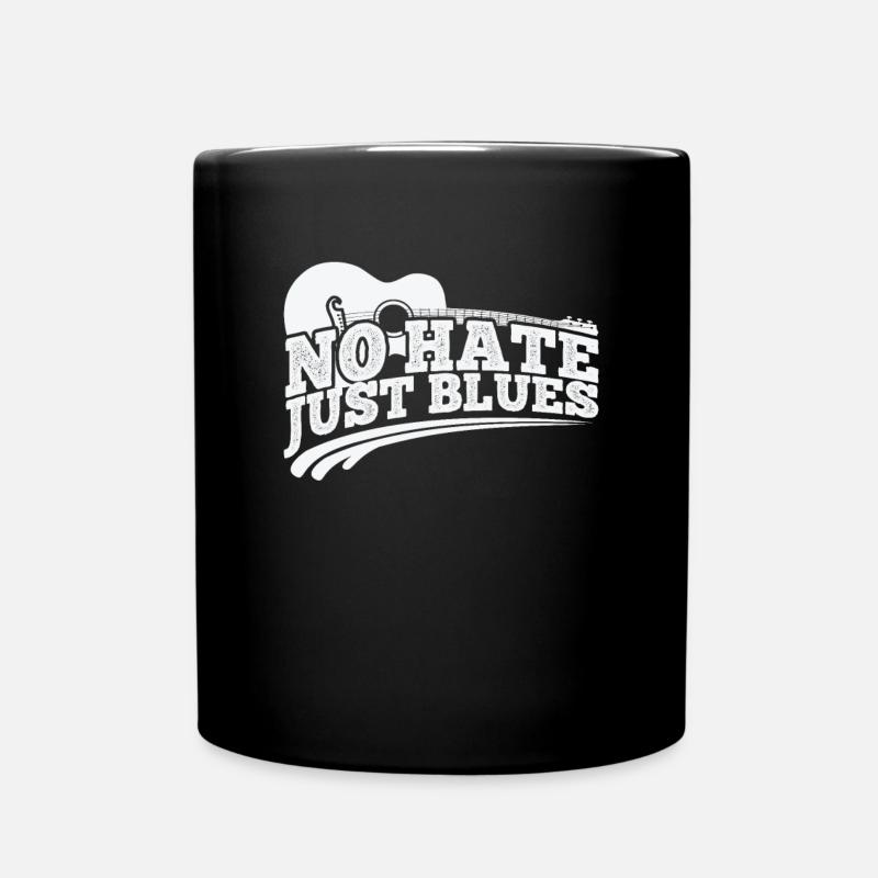 No hate just Blues Musik Trompete - Tasse einfarbig - Schwarz