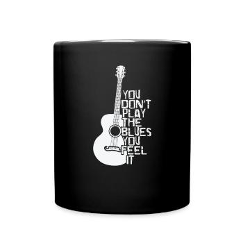 Tu ne joues pas le Blues tu le sens Musique - Mug uni - noir - Devant