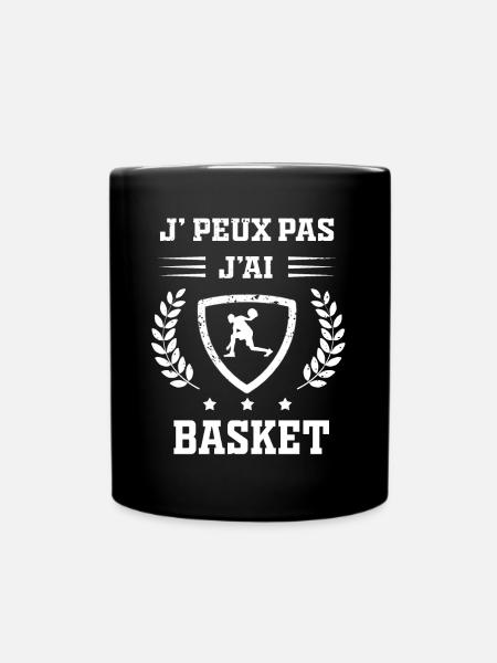 Je peux pas j'ai basket humour - Mug uni - noir