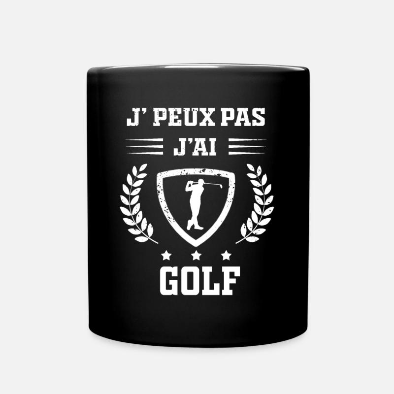 Je peux pas j'ai golf humour - Mug uni - noir