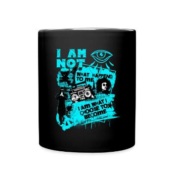 Ce que je choisis pour devenir motivateur C. G. Jung - Mug uni - noir - Devant