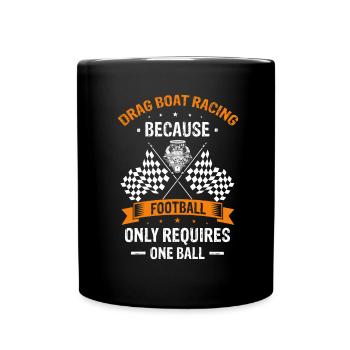 Speedboat Racing Design for Racing Boaters - Full Colour Mug - black - Front