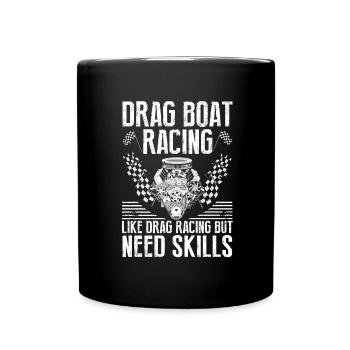 Conception de bateaux de course pour les courses de dragsters - Mug uni - noir - Devant