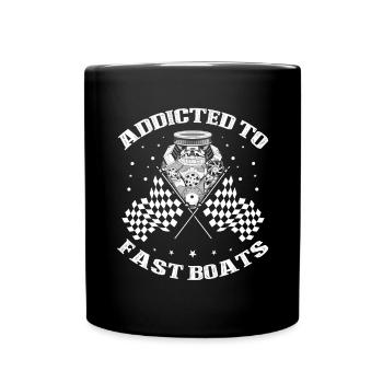 Conception de bateaux de course pour les courses de dragsters - Mug uni - noir - Devant