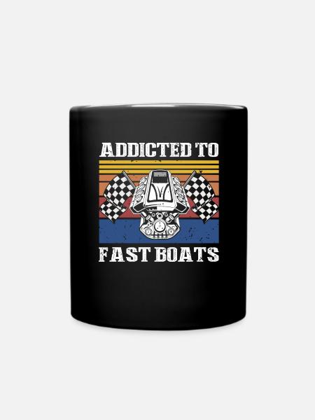 Drag Boot Design für Rennbootfahrer - Tasse einfarbig - Schwarz