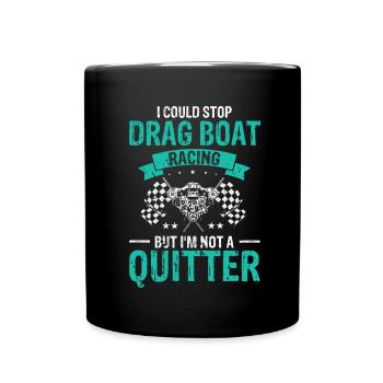 Speedboat Racing Design for Racing Boaters - Full Colour Mug - black - Front