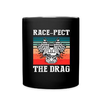 Conception de bateaux de course pour les courses de dragsters - Mug uni - noir - Devant