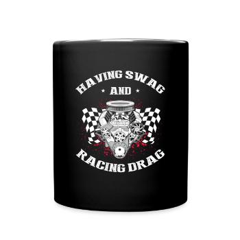 Speedboat Racing Design for Racing Boaters - Full Colour Mug - black - Front