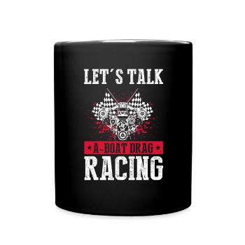 Speedboat Racing Design for Racing Boaters - Full Colour Mug - black - Front