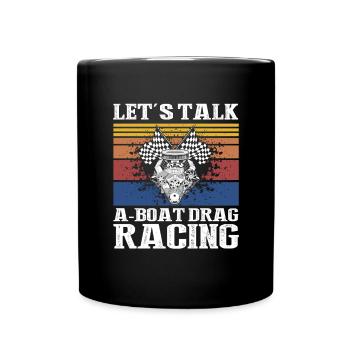 Conception de bateaux de course pour les courses de dragsters - Mug uni - noir - Devant
