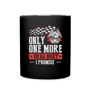 Speedboat Racing Design for Racing Boaters - Full Colour Mug - black - Front