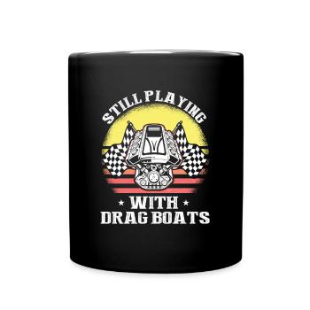 Conception de bateaux de course pour les courses de dragsters - Mug uni - noir - Devant