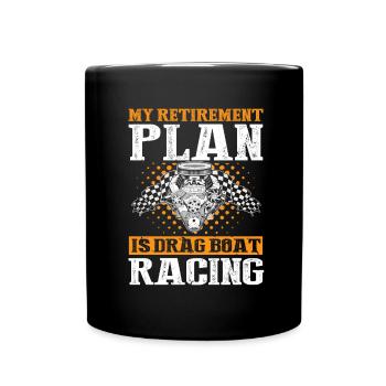 Speedboat Racing Design for Racing Boaters - Full Colour Mug - black - Front