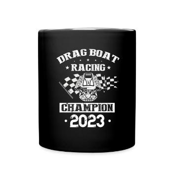 Conception de bateaux de course pour les courses de dragsters - Mug uni - noir - Devant