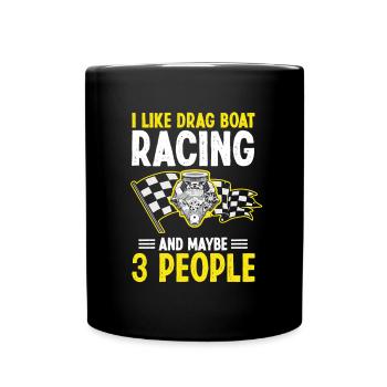 Conception de bateaux de course pour les courses de dragsters - Mug uni - noir - Devant
