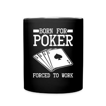 Poker Poker Player Cartes de poker - Mug uni - noir - Devant