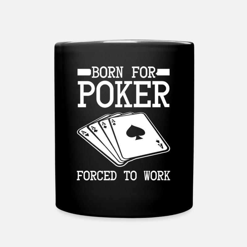 Poker Poker Player Poker Cards - Full Colour Mug - black