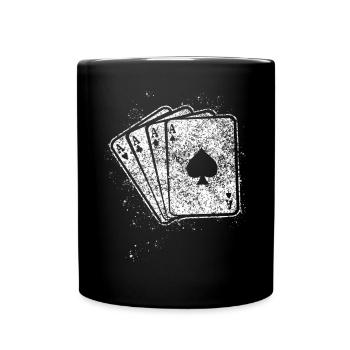 Poker Poker Cartes Joueurs de poker - Mug uni - noir - Devant