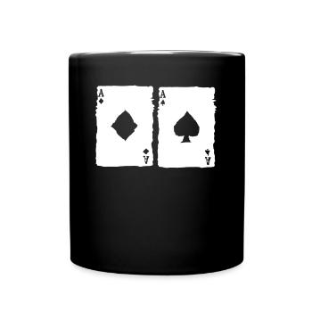 Poker Poker Cartes Joueurs de poker - Mug uni - noir - Devant
