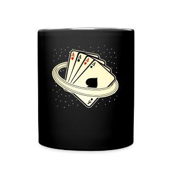 Poker Poker Cartes Joueurs de poker - Mug uni - noir - Devant