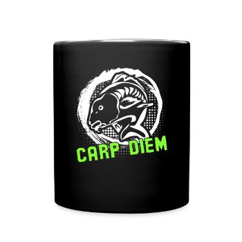 Pêcheur Carpe Diem Carpe Pêcheur - Mug uni - noir - Devant