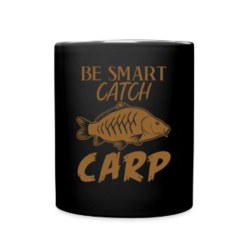 Carpe à la ligne disant Angel Fishing - Mug uni - noir - Devant