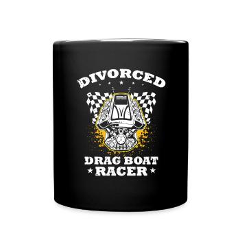 Speedboat Racing Design for Racing Boaters - Full Colour Mug - black - Front