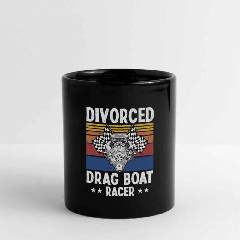Conception de bateaux de course pour les courses de dragsters Mug uni