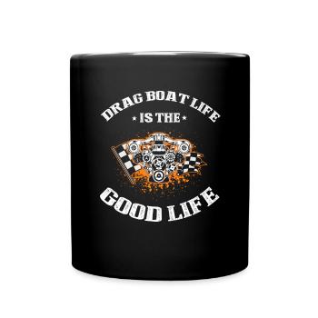 Conception de bateaux de course pour les courses de dragsters - Mug uni - noir - Devant