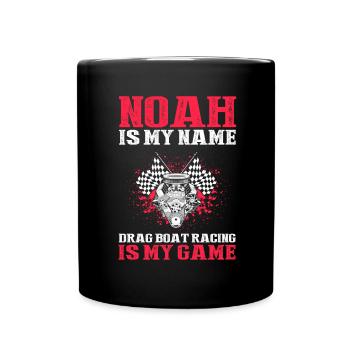 Conception de bateaux de course pour les courses de dragsters - Mug uni - noir - Devant