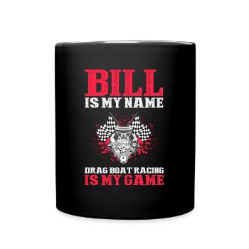 Speedboat Racing Design for Racing Boaters - Full Colour Mug - black - Front