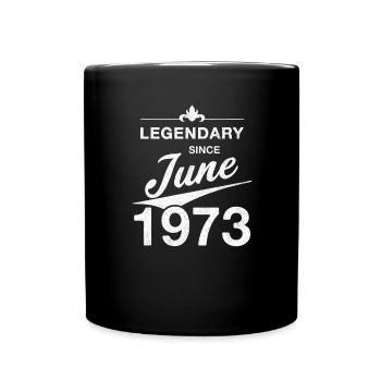 50e anniversaire Légendaire Juin 1973 Année 73 - Mug uni - noir - Devant