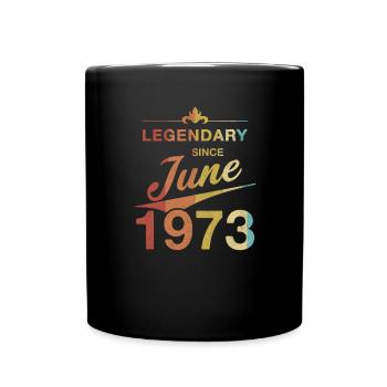 50e anniversaire Légendaire Juin 1973 Année 73 - Mug uni - noir - Devant